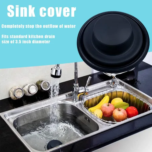 Miniatura 5 de 3 piezas de tapón para fregadero de cocina, 3 en 1 colador de cesta de fregadero de cocina, tapón universal antiobstrucción de acero inoxidable