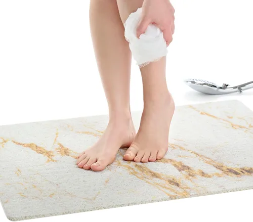 Miniatura 74 de Tapete de ducha antideslizante para bañera - Tapete de baño de lufa para baño - Tapete de baño de 40 x 16 pulgadas - Alfombra de baño antideslizante