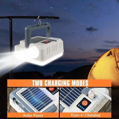 Miniatura 2 de Linternas Solares Portátiles 4 Pack, Linternas para Cortes de Energía, 5 Modos de Luz, Linternas LED de Camping, Linterna Recargable, IPX4