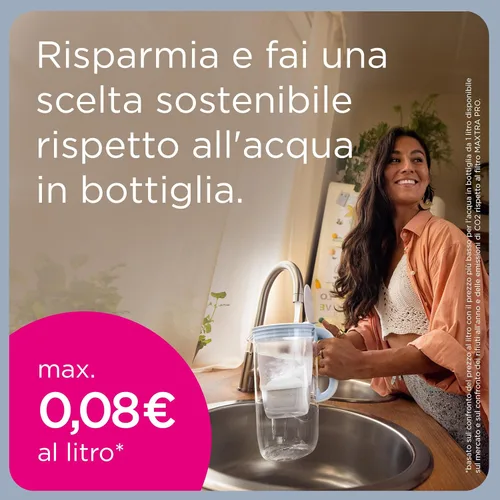 Miniatura 5 de BRITA Jarra con Filtro de Agua Marella Blanca (2,4 l) Incl. 1x Cartucho MAXTRA Pro All-in-1: Jarra Apta para frigorífico con memo Digital y Tapa