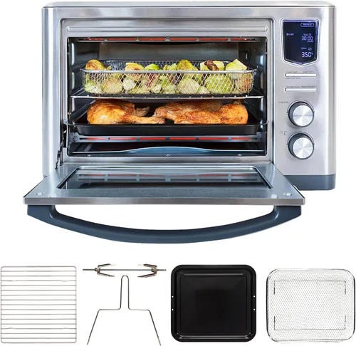 Kenmore Digital 11 en 1 Freidora de aire Tostadora Horno Combo 25 Qt Asador Horno Asador Horno Asador Horno Asador Horno Asador Horno Asador Horno