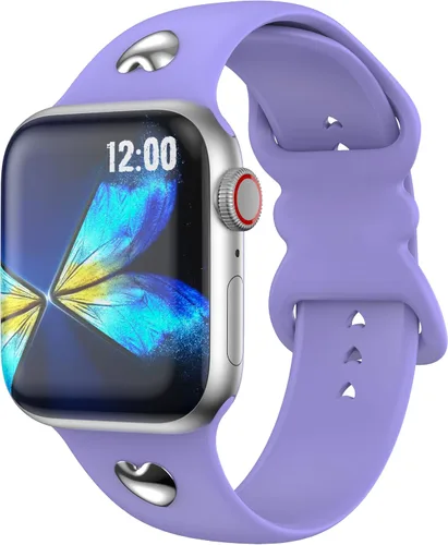 Miniatura 15 de Correa compatible con Apple Watch Series 9, 8, 7, 1.61 pulgadas, Series 6, 5, 4, SE de 1.575 pulgadas, Serie 3 de 1.496 pulgadas para mujer
