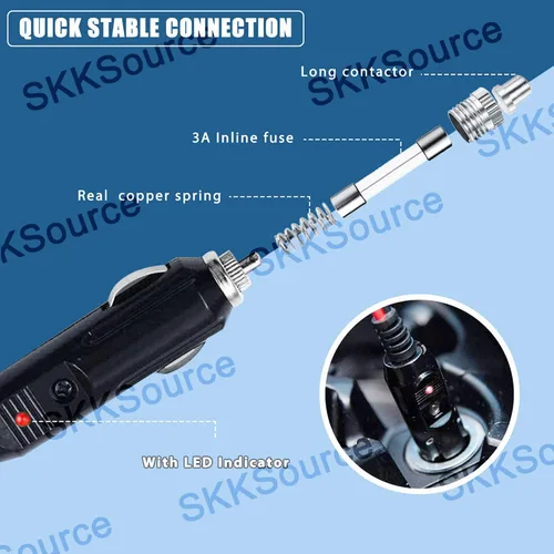 Miniatura 3 de Car DC Adapter Compatible with Part # 074-1003 Auto 449-0187-01-01 XPower Powerpack 300 Auto