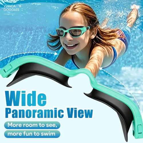 Miniatura 6 de Vvinca Gafas de natación para niños, gafas de natación para niños pequeños de 3 a 14 años, protección UV antivaho sin fugas, gafas de piscina