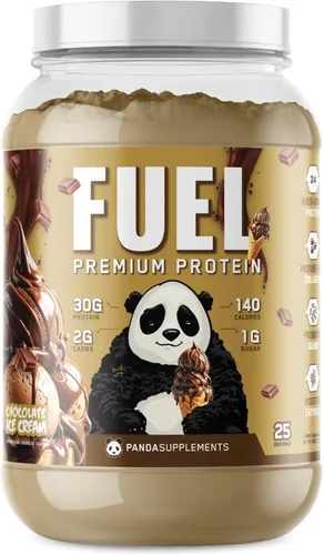Miniatura 6 de Underground Bio Labs Panda Fuel Proteína Premium de Suero, Colágeno Hidrolizado, Caseína, Probióticos, Enzimas, Apto para Keto, Liberación