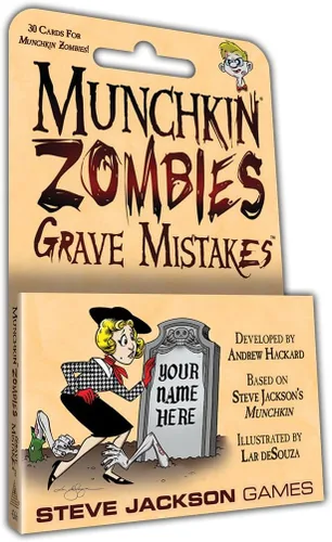 Munchkin Zombies: Grave Mistakes - Juego de cartas (mini-expansión) | Expansión de 30 cartas | Juego para adultos, niños y familia | RPG de aventura