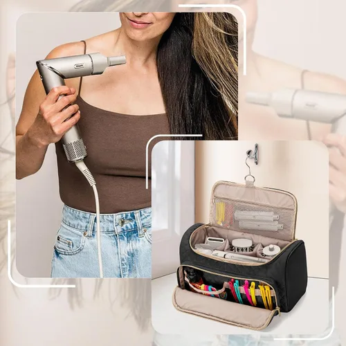 Miniatura 7 de Fasrom Funda de transporte de viaje compatible con el sistema Shark FlexStyle Air Styling & Drying HD430/HD435, bolsa de almacenamiento para secador