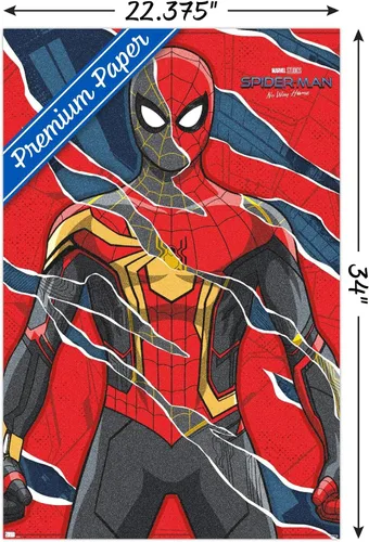 Miniatura 3 de Trends International Marvel Spider-Man: No Way Home - Póster de pared triturado, 34 pulgadas de largo x 22.4 W, paquete de póster y clip prémium