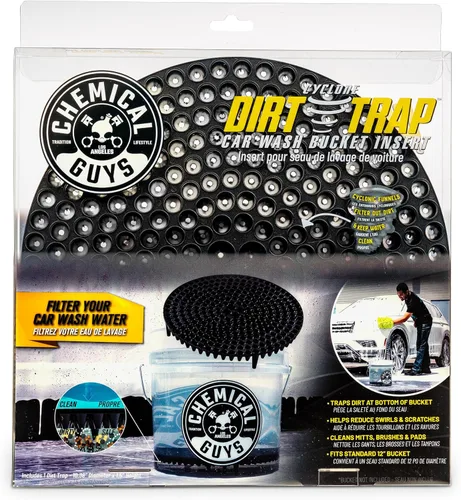 Chemical Guys Cyclone Dirt Trap - Inserto de cubo de lavado de coche - Filtro que elimina la suciedad y los residuos mientras lavas, ayuda a