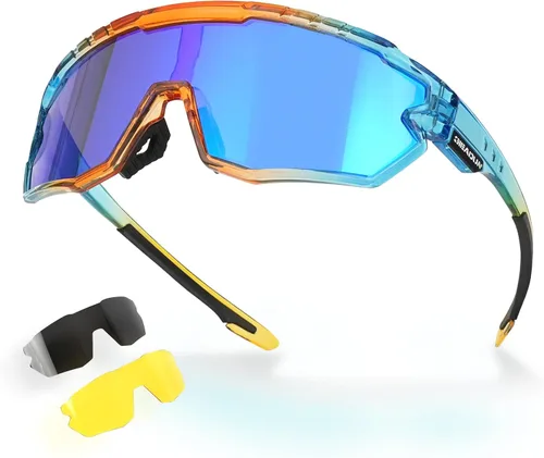 Miniatura 10 de Gafas de sol polarizadas, gafas de ciclismo para adultos y jóvenes, hombres y mujeres, gafas de protección para béisbol