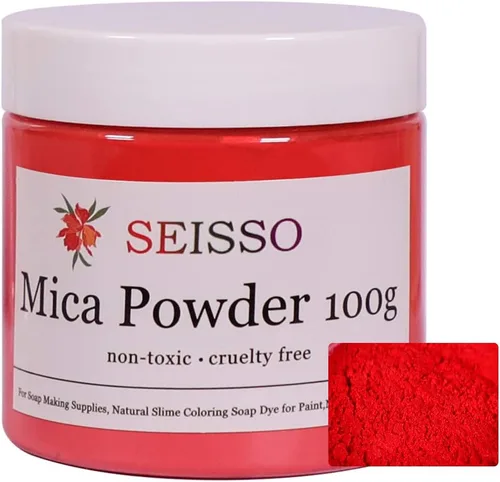 Miniatura 10 de Polvo de mica – Juego de tintes de resina epoxi natural de 4.23 oz – Pigmento de color nacarado para hacer jabón, slime, esmalte de uñas, bomba