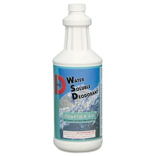 Big D Desodorante soluble en agua 358, fragancia Mountain Air, 1 cuarto de galón (paquete de 12) – Añadir a cualquier solución de limpieza – Ideal
