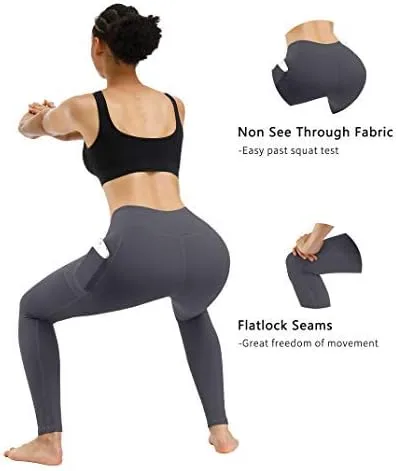 Miniatura 4 de Fengbay - Pantalones de yoga de cintura alta para mujer con control de abdomen, bolsillos y elasticidad en 4 direcciones, pantalones de yoga