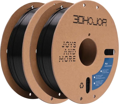 3DHoJor - Filamento PLA 1.75mm, Filamento para impresión 3D, Carrete de cartón de 2kg, Compatible con la mayoría de impresoras FDM, Precisión