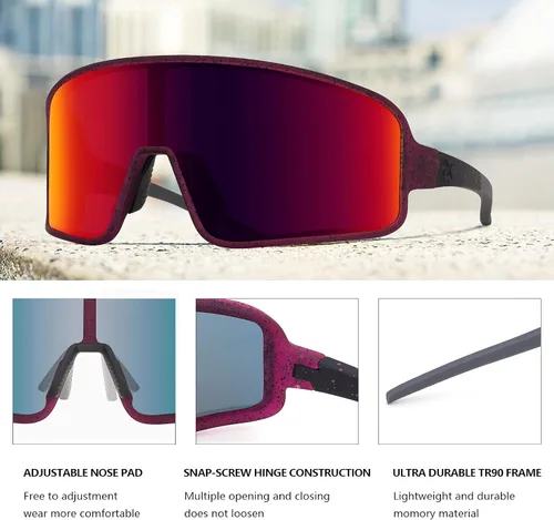 Miniatura 42 de MAXJULI Gafas de sol polarizadas para niños de 6 a 14 años, para deportes de béisbol al aire libre, ciclismo, protección UV400, 7705