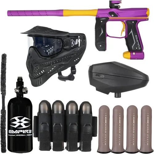 Miniatura 9 de Action Village Empire Axe 2.0 Rivalry - Kit de pistola de paintball Púrpura polvo/Gris polvo
