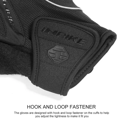 Miniatura 5 de Inbike - Guantes de ciclismo para hombre, 5 mm 0.19 pulgadas, almohadilla de gel absorbente de golpes, antideslizantes, transpirables