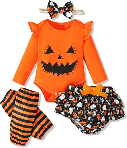veikimous Ropa para bebé recién nacida, trajes para niñas pequeñas, con mangas con volantes, overol con pantalones florales, trajes para niñas