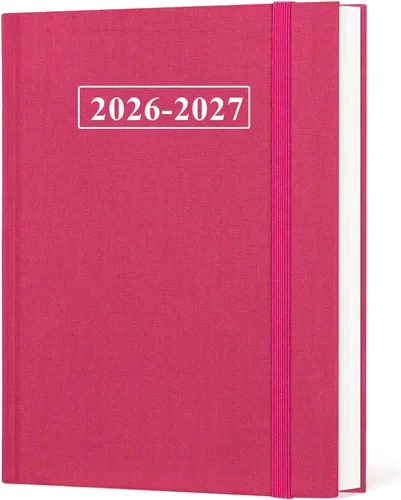 Miniatura 9 de Agenda 2026 – Agenda semanal y mensual de enero de 2026 a diciembre de 2026, agenda 2026 de 5.8 x 8.3 pulgadas con bolsillo interior, banda