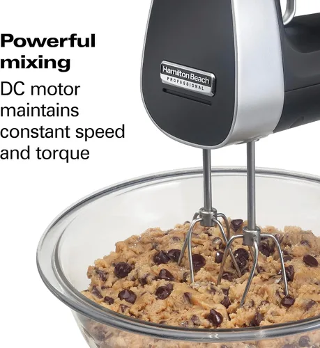 Miniatura 5 de Hamilton Beach Professional Mezclador de mano eléctrico inalámbrico con control de velocidad infinita, potente motor CC para una mezcla sin