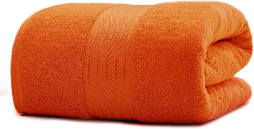 Miniatura 23 de COZYART - Juego de 3 toallas de baño de algodón, color naranja quemado, grandes y gruesas, 19.17 oz/yd², incluye 1 toalla de baño, 1 toalla de mano