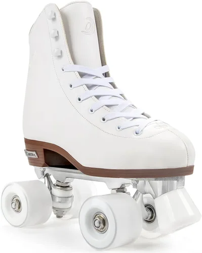 Miniatura 12 de Besketo Classic High-top Roller Skates, PU Leather, Four-Wheel, Indoor/Outdoor, Beginner