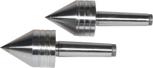 Miniatura 6 de Torno de madera con punta de carburo de centro vivo, vástago cónico Morse de 2MT, punta de carburo de 0.315 in con punta de 60 grados