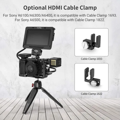 Miniatura 7 de SMALLRIG Cámara A6400 A6100 jaula para cámara Sony A6400 A6100 - CCS2310