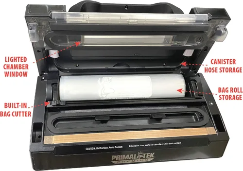 Miniatura 5 de Sellador al vacío prémium de 12 pulgadas, fácil de usar para conservación de alimentos y vacío al vacío, presión de vacío de 21 inHg (71 KPa)