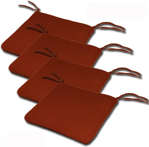 Miniatura 8 de Comfort Classics Sunbrella - Juego de 4 cojines de asiento estilo borde de cuchillo para interiores y exteriores, 20 pulgadas de ancho x 19 pulgadas