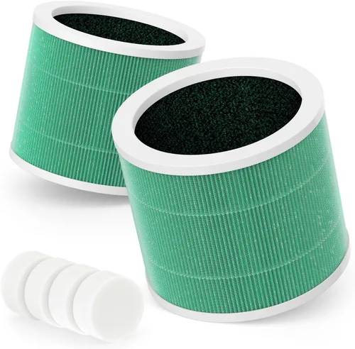 HY1800 Filtro de repuesto con almohadilla aromática compatible con purificador de aire MORENTO/Loytio/AYAFATO/Honeyuan HY1800, filtros premium con 2