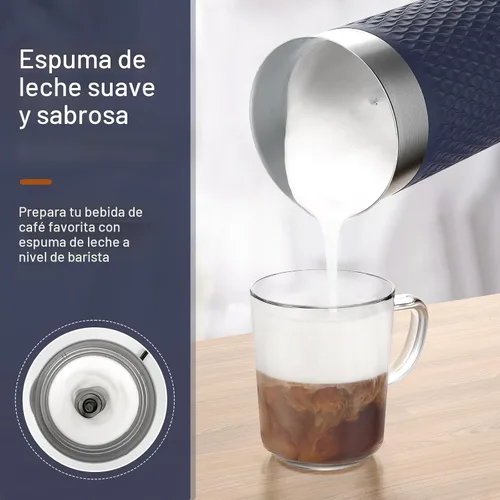 Miniatura 2 de SIMPLETASTE Espumador de leche, vaporizador de leche eléctrico 4 en 1, máquina automática de espuma caliente y fría y calentador de leche para café