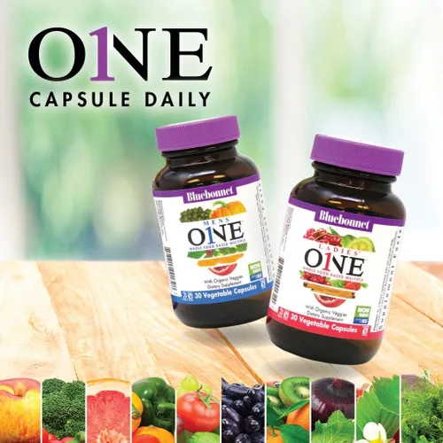 Miniatura 5 de Bluebonnet Nutrition Ladies One Vegetable Capsule, Whole Food Multiple, K2, Vegetales Orgánicos, Energía, Vitalidad, Sin OGM, Sin Gluten, Sin Soja
