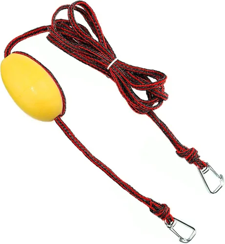 Cuerda de flotador resistente de grado marino, cuerda de alta visibilidad con ganchos de acero inoxidable 316 para línea de remolque de kayak, boya