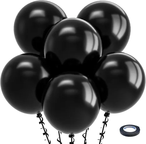 Miniatura 135 de Bezente - Globos de 12 pulgadas de látex con confeti para bodas, graduaciones, despedidas de soltera y cumpleaños, aptos para helio, dorado, 60