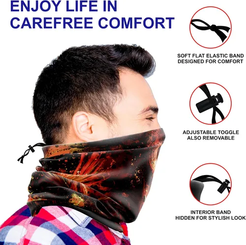 Miniatura 5 de Mascarilla de cuello reutilizable UPF 50 de tela bandana lavable protección solar contra el polvo reconectar con la familia y la naturaleza
