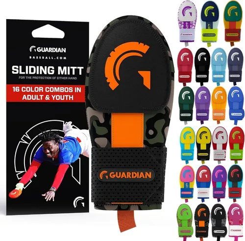 Miniatura 14 de Guante deslizante Guardian Baseball - Tallas para jóvenes y adultos - Guante deslizante para béisbol - Correa de compresión elástica