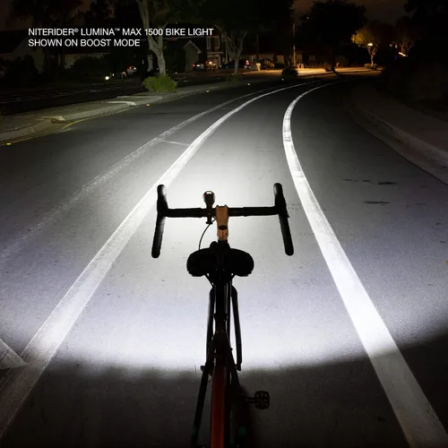 Miniatura 4 de NiteRider Lumina Max 1500/2000/2500 Bike Light USB-C Rechargeable LED Headlight with Wireless Control, 8 Lighting Modes, 8-Step Fuel Gauge, IP64