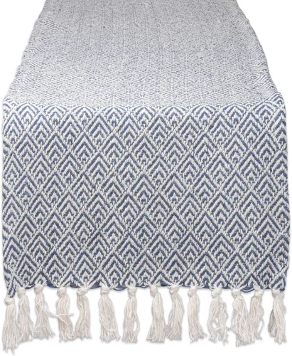 Miniatura 9 de DII Camino de mesa trenzado estilo granja, 15 x 72 pulgadas, 1 pieza, gris