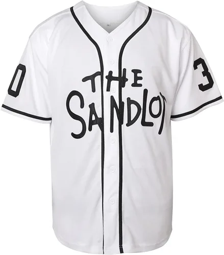 Miniatura 2 de The Sandlot Benny The Jet Rodriguez Michael Squints Palledorous Alan Yeah-Yeah McClennan Bel Air Jersey de Béisbol con Impresión 3D 30V-blanco