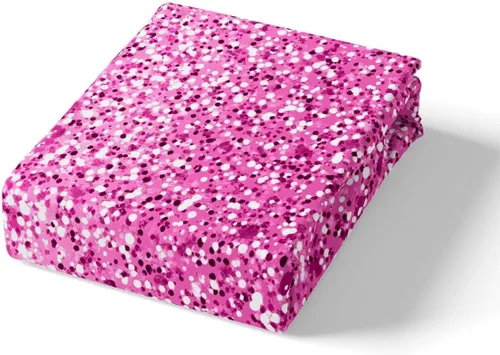 Miniatura 5 de Sábana bajera ajustable con estampado de leopardo rosa, tamaño individual, con lentejuelas brillantes y brillantes, suave y lujoso, ropa de cama