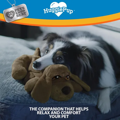 Miniatura 5 de Pets Know Best presents HuggiePup - Juguete de ayuda conductual para cachorros, ideal para entrenamiento de jaulas, latidos cardíacos pulsantes