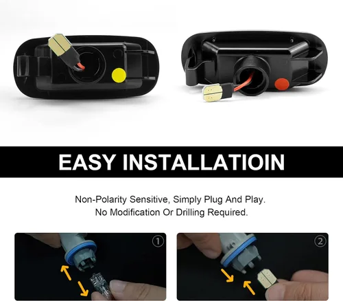Miniatura 4 de litzland 4 luces LED de posición laterales compatibles con Dodge Ram 2500 3500 2003-2009 lente ahumada doble defensas parachoques lámparas para SLT