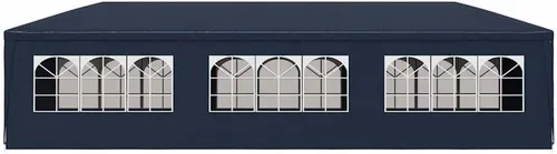 Miniatura 9 de vidaXL Tienda de campaña para fiestas de 10 x 30 pies, color azul, resistente a los rayos UV y resistente al agua, marco de acero resistente al