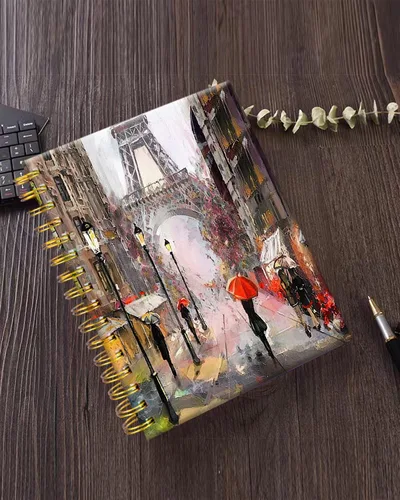 Miniatura 6 de iampanda Cuaderno de diario en espiral, encuadernación fuerte de doble alambre con papel de primera calidad para niñas y mujeres, 60 hojas A5