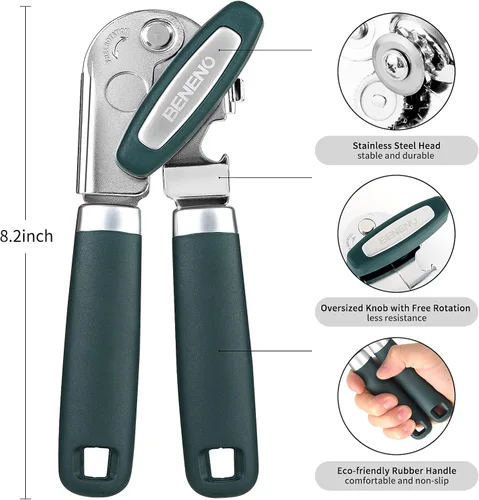 Miniatura 4 de Sacacorchos de aleación de zinc de alta calidad y abrelatas manual resistente con abrebotellas multifuncionales