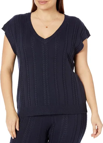 Miniatura 4 de The Drop Chaleco Frankie de corte holgado con cuello en V para mujer