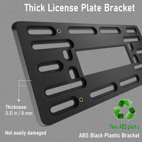 Miniatura 3 de BGGTMO Soporte de Soporte para Placa de Matrícula - Kit de Montaje de Placa de Matrícula Frontal, Adaptador de Montaje de Marco de Placa