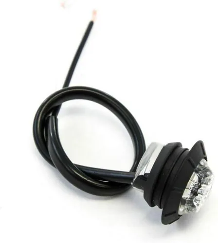 Miniatura 3 de KEING Paquete de 10 mini luces LED redondas selladas impermeables de 3/4 pulgadas, luz de señalización LED blanca de 12 V para remolque, camión