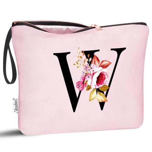 Miniatura 44 de Vavabox A-Z Bolsa de Maquillaje Personalizada, Regalos de Cumpleaños para Mujeres y Mamá, Regalos para la Mejor Amiga, Bolsa de Cosméticos